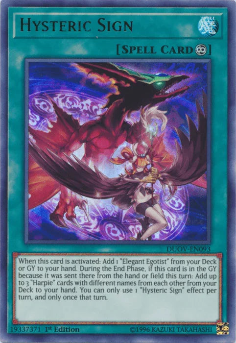 Hysteric Sign [DUOV-EN093] Ultra Rare - for just $0.10! 