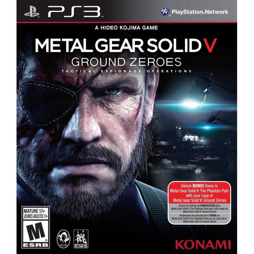 Metal Gear Solid V: Ground Zeroes (Playstation 3) - Premium Video Games - Just $0! Shop now at Retro Gaming of Denver