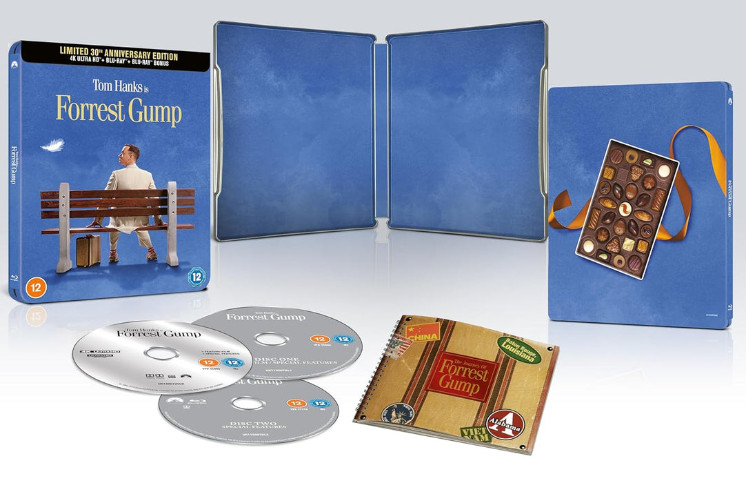 Forrest Gump 30th Anniversary - Limited Edition Steelbook (4K Ultra HD + Blu-ray + 2 CD’s + Digital) - for just $46.99! 