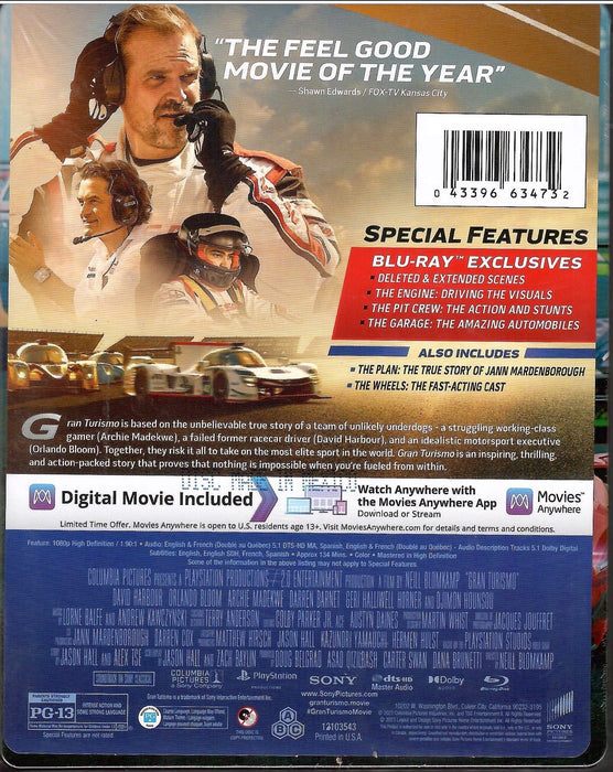 Gran Turismo - Limited Edition Steelbook (Blu-ray + Digital) - for just $28.99! 