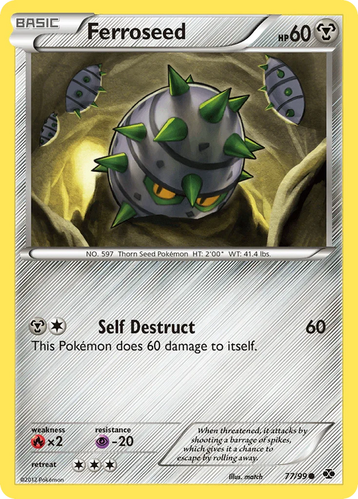 Ferroseed (77/99) [Black & White: Next Destinies] - for just $0.10! 