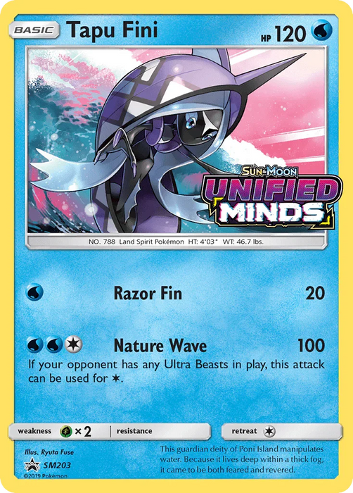 Tapu Fini (SM203) [Sun & Moon: Black Star Promos] - for just $1.60! 