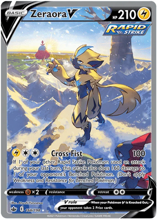 Zeraora V (166/198) [Sword & Shield: Chilling Reign] - for just $36.80! 