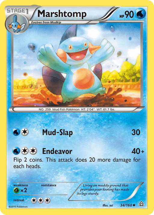 Marshtomp (34/160) [XY: Primal Clash] - for just $0.20! 