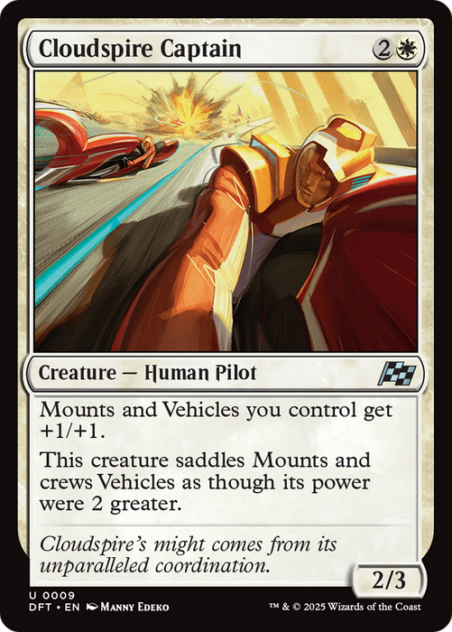 Cloudspire Captain (DFT-009) - Aetherdrift - for just $0.04! 