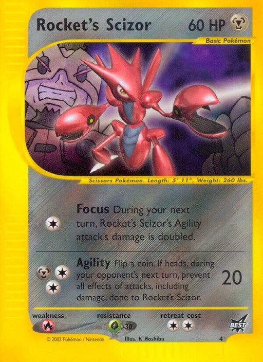 Rocket's Scizor (4) [Best of Promos] - for just $14.80! 
