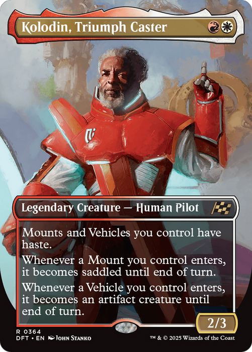 Kolodin, Triumph Caster (DFT-364) - Aetherdrift (Borderless) Foil - for just $0.09! 