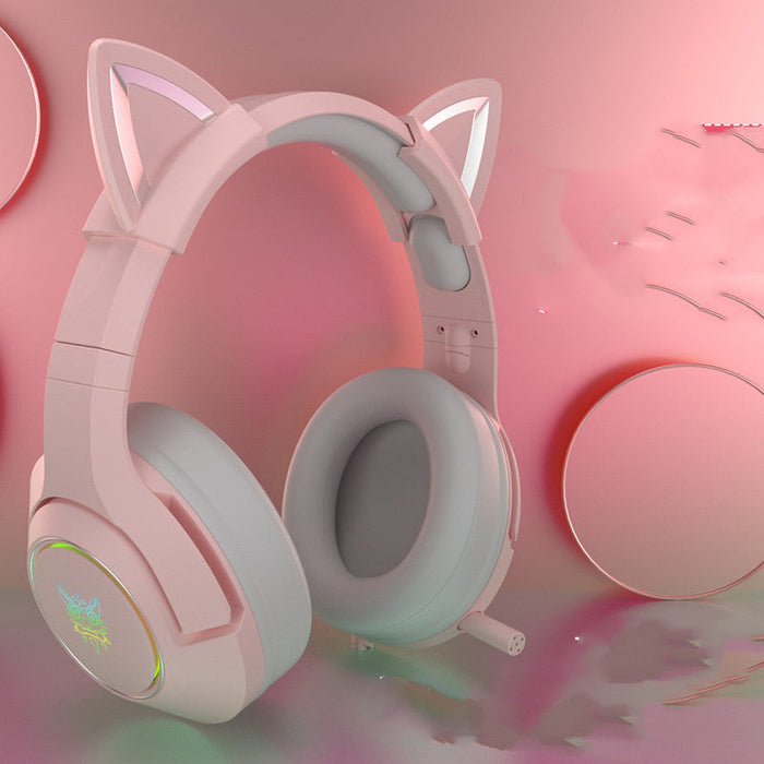 Head-mounted Gaming Gaming Cute Girls Wired Computer Headset - for just $200.36! 