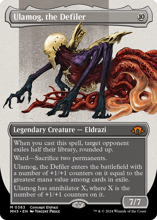 Ulamog, the Defiler (Borderless) (MH3-383) - Modern Horizons 3 (Borderless) - for just $13.10! 