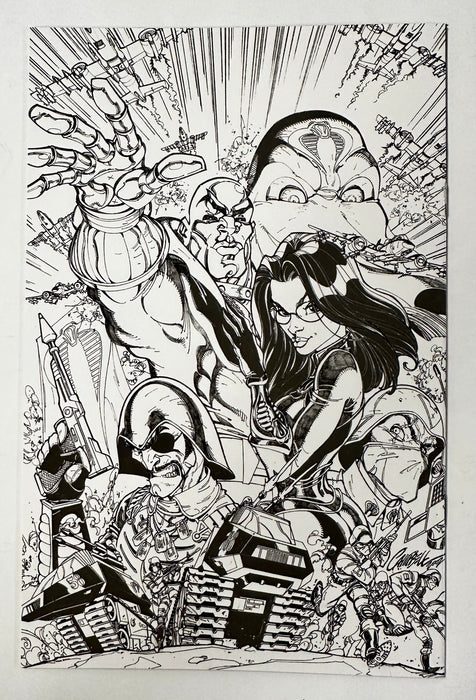 GI Joe 2008 2011 IDW #1 Art of J Scott Campbell 1:50 Pin-Up Variant - for just $50! 