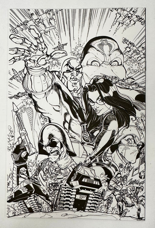 GI Joe 2008 2011 IDW #1 Art of J Scott Campbell 1:50 Pin-Up Variant - for just $50! 