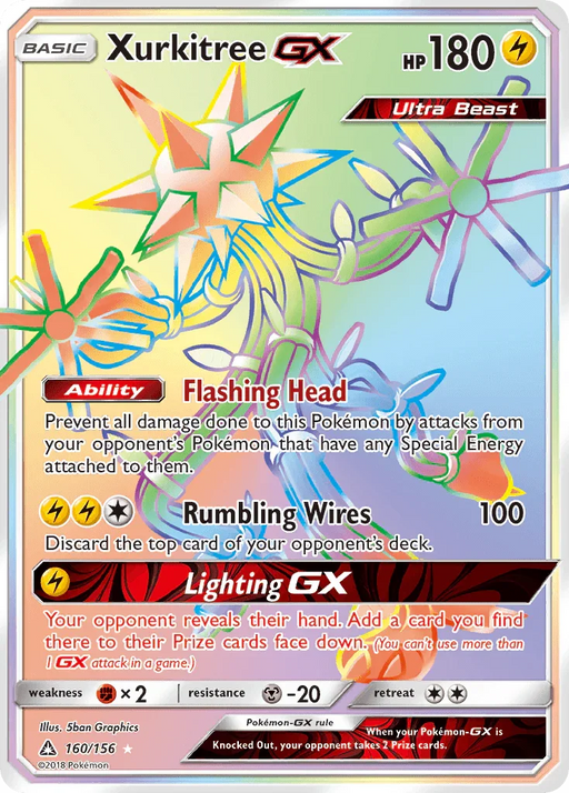 Xurkitree GX (160/156) [Sun & Moon: Ultra Prism] - for just $13.60! 