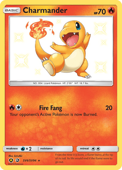 Charmander (SV6/SV94) [Sun & Moon: Hidden Fates - Shiny Vault] - for just $5.10! 