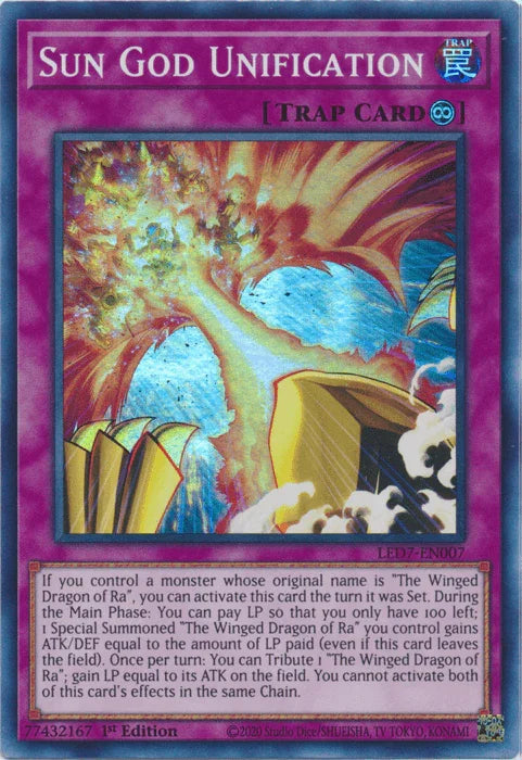 Sun God Unification [LED7-EN007] Super Rare - for just $0.15! 