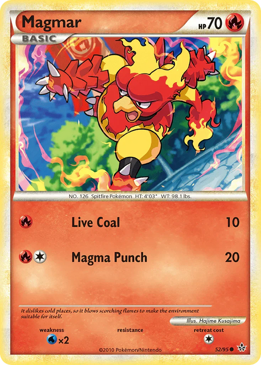 Magmar (52/95) [HeartGold & SoulSilver: Unleashed] - for just $0.20! 