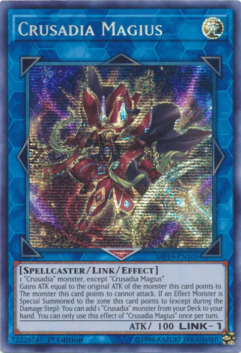 Crusadia Magius [MP19-EN105] Prismatic Secret Rare - for just $0.10! 