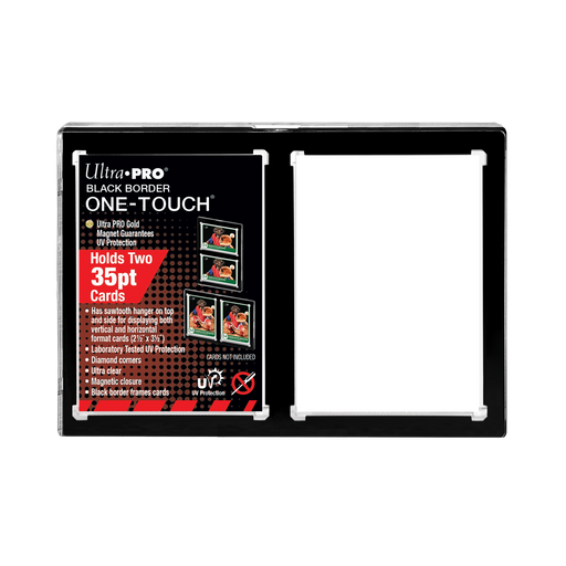 Ultra PRO: UV One-Touch Magnetic Holder - 35pt (2-Card Black Border) - for just $0! 