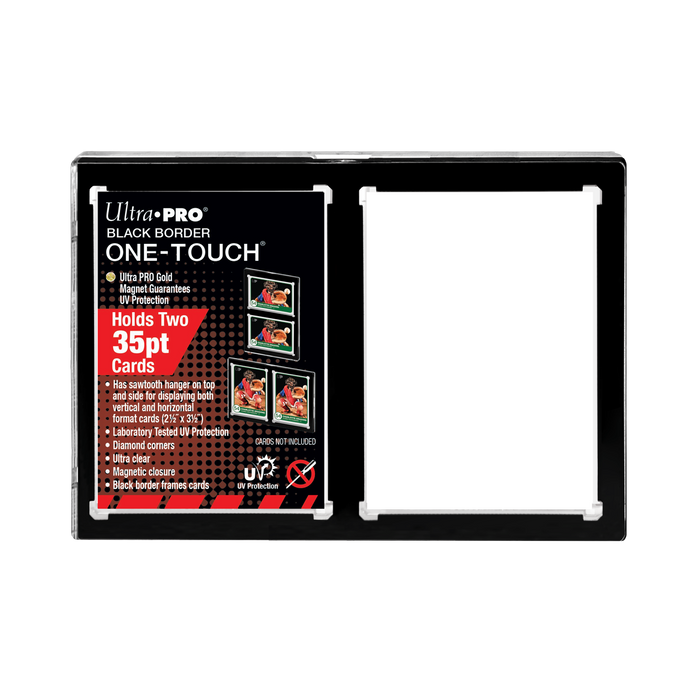 Ultra PRO: UV One-Touch Magnetic Holder - 35pt (2-Card Black Border) - for just $0! 