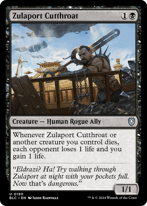 Zulaport Cutthroat (BLC-190) - Bloomburrow Commander - for just $0.47! 