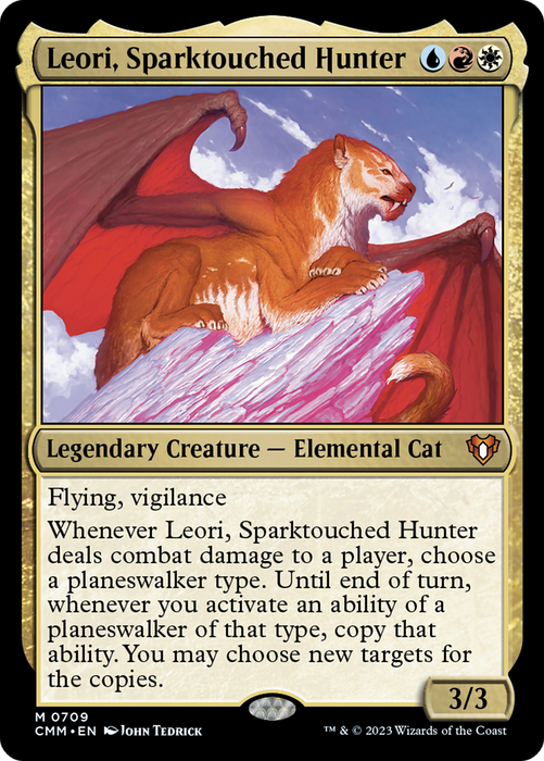 Leori, Sparktouched Hunter (CMM-709) - Commander Masters Foil - for just $0.11! 