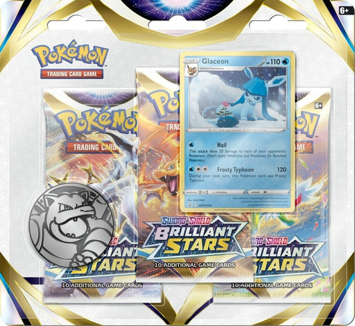 Sword & Shield: Brilliant Stars - 3-Pack Blister (Glaceon) - for just $0! 
