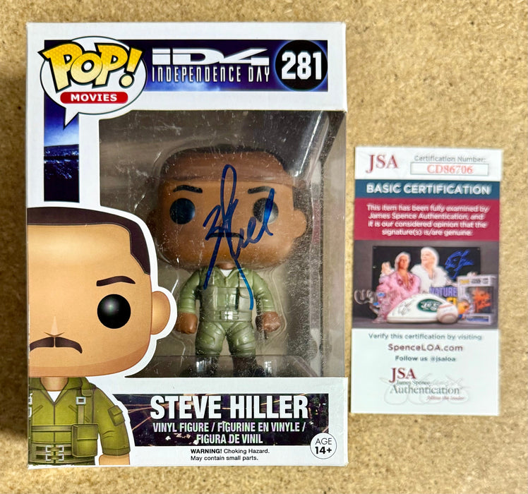 Will Smith Signed Steve Hiller Independence Day Funko Pop! #281 With JSA COA - for just $375! 