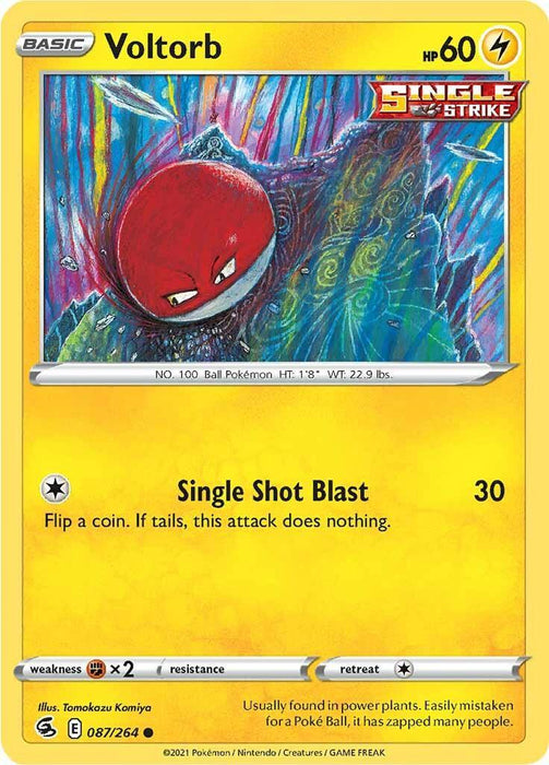Voltorb (087/264) [Sword & Shield: Fusion Strike] - for just $0.10! 
