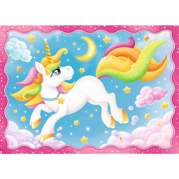 Puzzle: Unicorns and Magic - Preschool 4 in 1 - for just $13.99! 