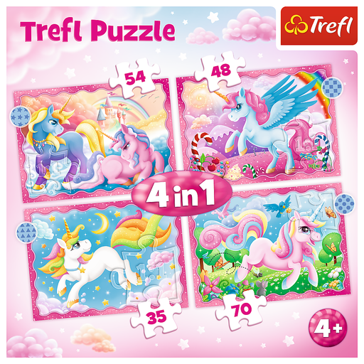 Puzzle: Unicorns and Magic - Preschool 4 in 1 - for just $13.99! 