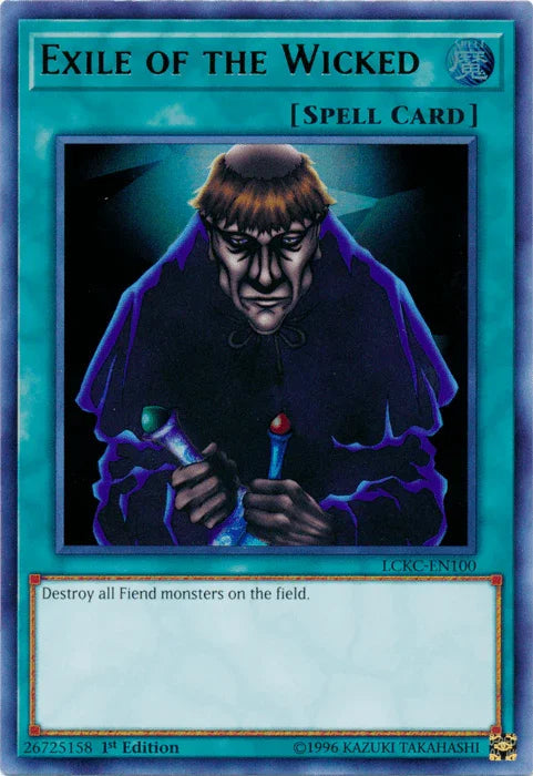 Exile of the Wicked [LCKC-EN100] Ultra Rare - for just $0.15! 