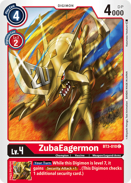 ZubaEagermon [BT3-010] [Release Special Booster Ver.1.5] - Just $0.09! Shop now at Retro Gaming of Denver