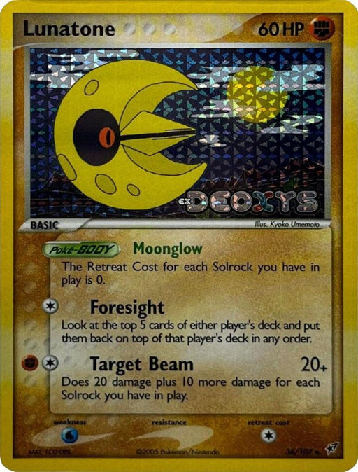 Lunatone (36/107) (Stamped) [EX: Deoxys] - for just $11.50! 