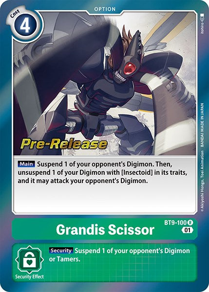 Grandis Scissor [BT9-100] [X Record Pre-Release Promos] - Just $0.09! Shop now at Retro Gaming of Denver