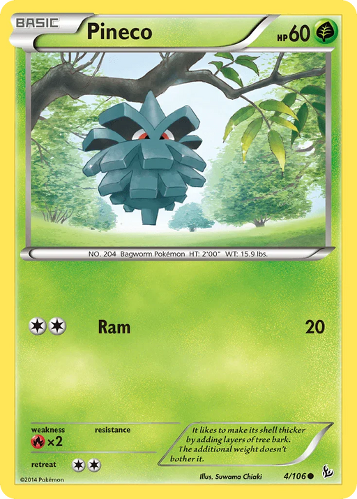 Pineco (4/106) [XY: Flashfire] - for just $0.10! 