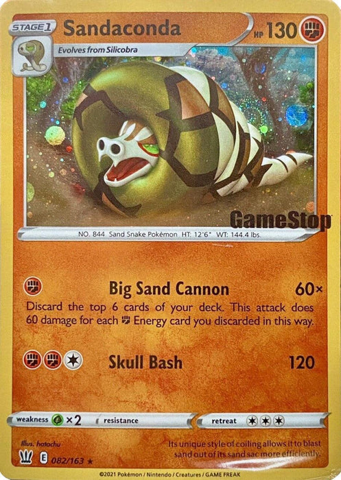 Sandaconda (082/163) (Gamestop Exclusive) [Sword & Shield: Battle Styles] - for just $0.75! 