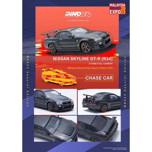 Inno64 Nissan Skyline R34 FULL CARBON MALAYSIA DIECAST EXPO 2023 Event Edition 1:64 - Premium Nissan - Just $64.99! Shop now at Retro Gaming of Denver