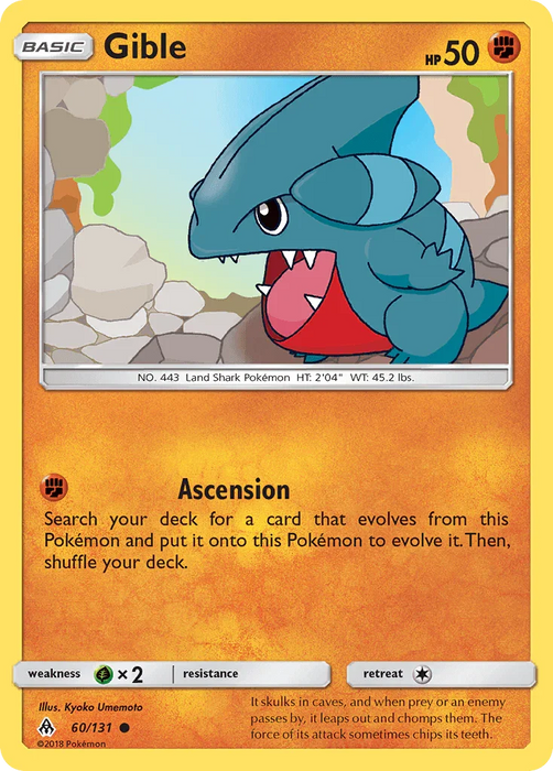 Gible (60/131) [Sun & Moon: Forbidden Light] - for just $0.10! 