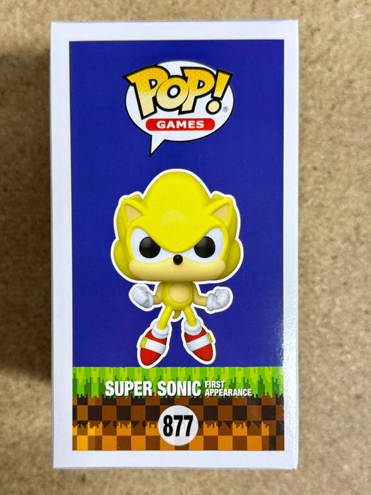 Funko Pop! Games Glow Super Sonic First Appearance #877 SDCC 2022 Official Sticker Con Exclusive - for just $120! 