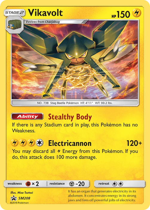 Vikavolt (SM208) [Sun & Moon: Black Star Promos] - for just $0.20! 
