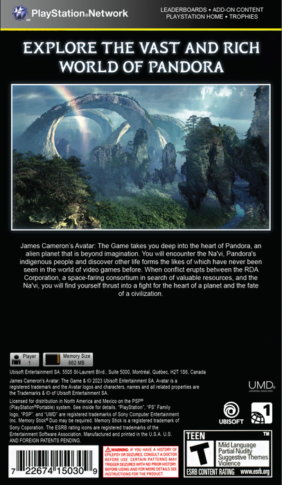 Avatar: The Game — PlayStation Portable (PSP) - for just $8.99! 