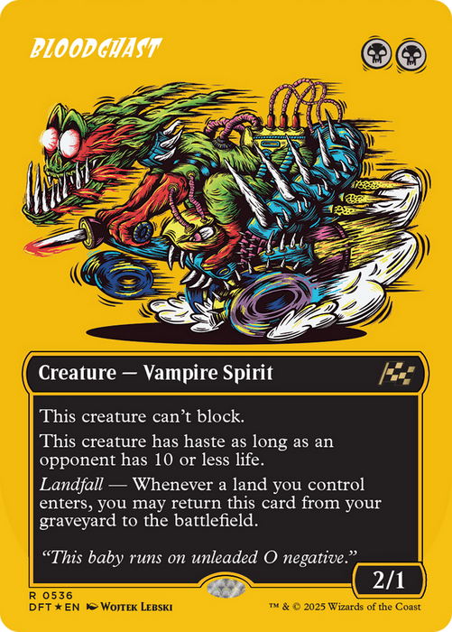 Bloodghast (DFT-536) - Aetherdrift (Borderless) Foil - for just $3.66! 