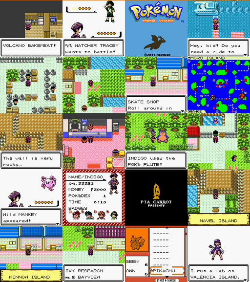 Pokemon Orange GBC ROM Hack Video Game Custom Gameboy Color - for just $16.99! 