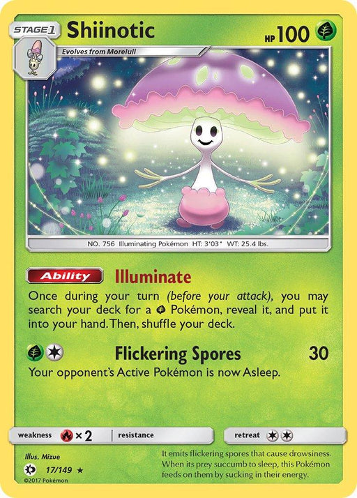 Shiinotic (17/149) (Theme Deck Exclusive) [Sun & Moon: Base Set] - for just $0.20! 