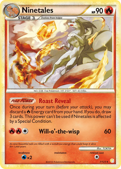 Ninetales (7/123) [HeartGold & SoulSilver: Base Set] - for just $13.30! 