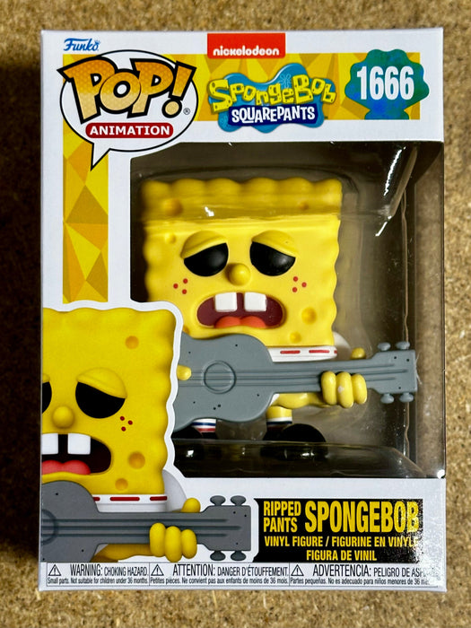 Funko Pop! Animation Ripped Pants Spongebob #1666 SquarePants 25 Years 2024 - for just $13! 