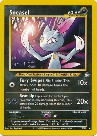 Sneasel (25/111) [Neo Genesis Unlimited] - for just $2.90! 