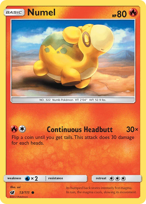 Numel (13/111) [Sun & Moon: Crimson Invasion] - for just $0.10! 