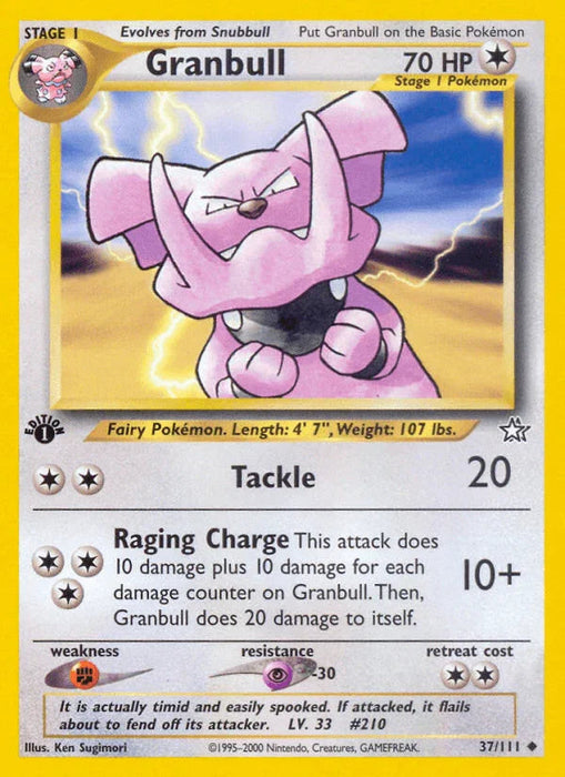 Granbull (37/111) [Neo Genesis 1st Edition] - for just $0.55! 