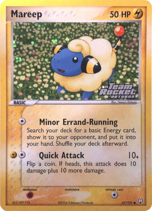 Mareep (67/109) (Stamped) [EX: Team Rocket Returns] - for just $10.10! 