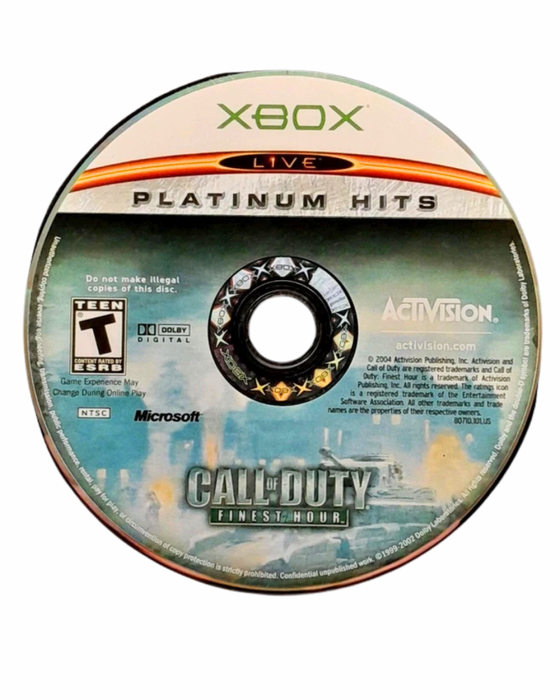 Call of Duty: Finest Hour [Platinum Hits] – Xbox (XBOX) - for just $10.99! 